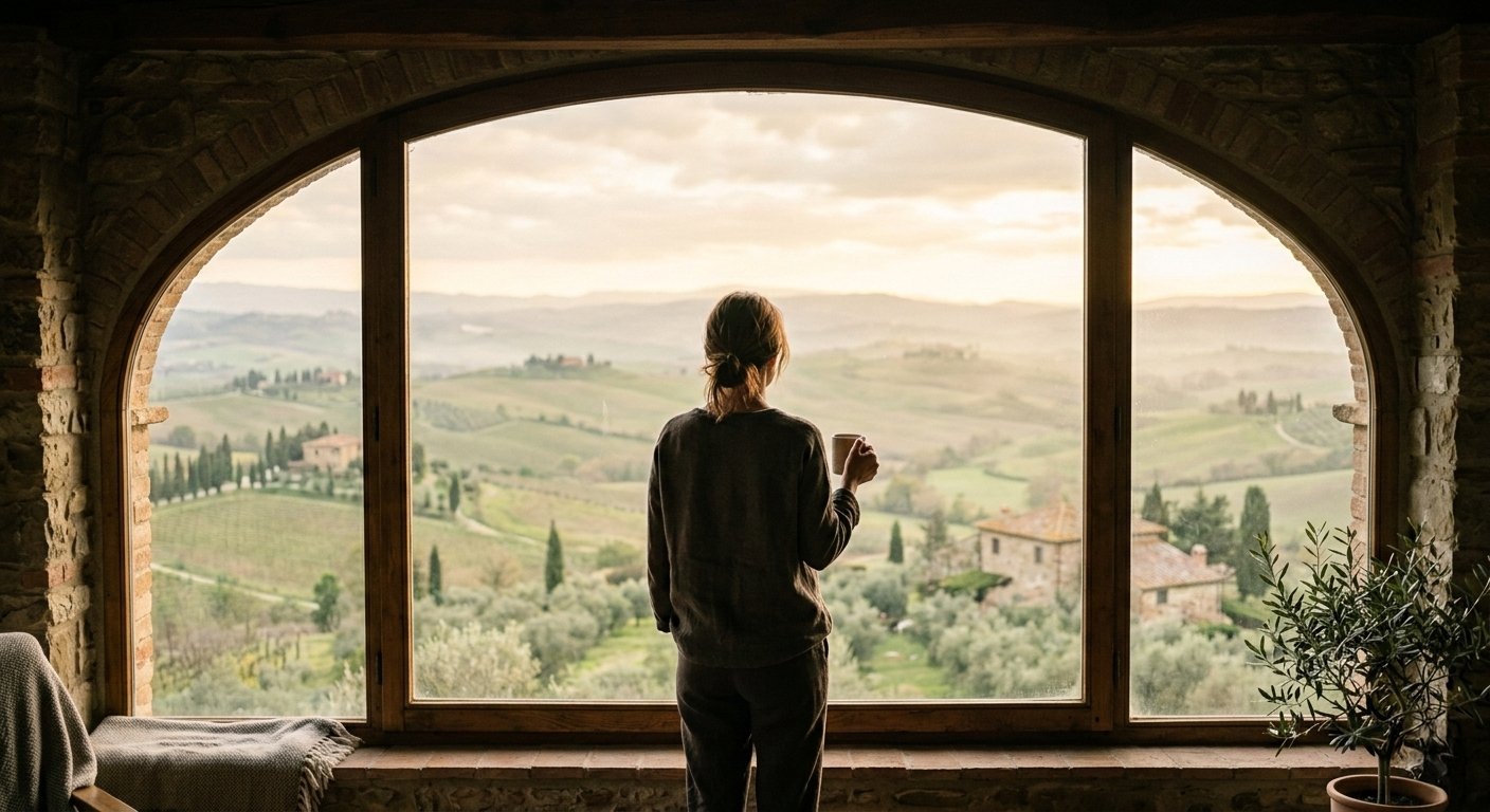 A quiet morning in Tuscany — the life you're imagining
